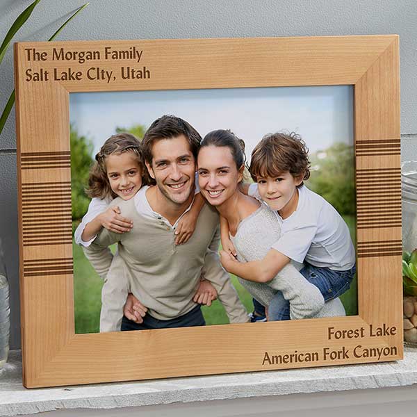Personalized Wood Picture Frames - Simplicity - 13393