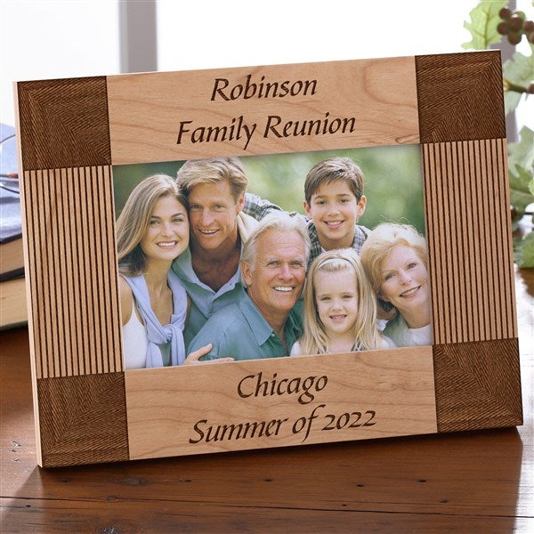 PERSONALISED Happy Birthday Any Message Wood 6x4 Photo Frame Picture Frame Gift