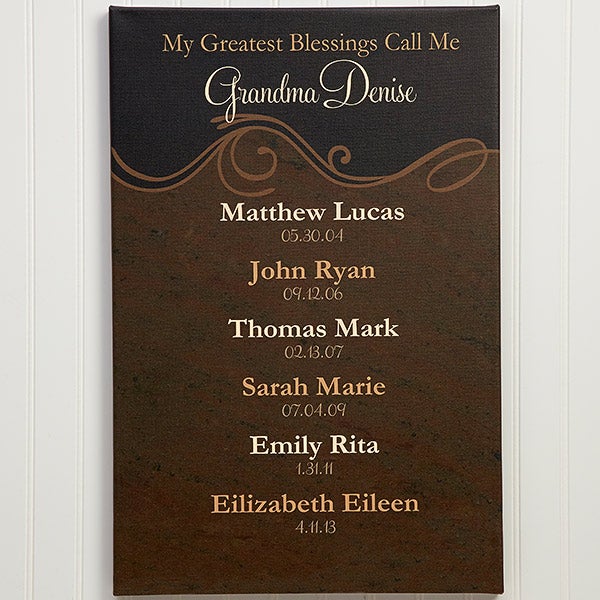 my grandkids 12x18 personalized