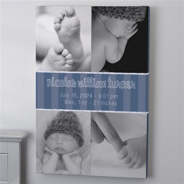 Personalized Baby Photo Canvas Prints - Precious Little One - 13434