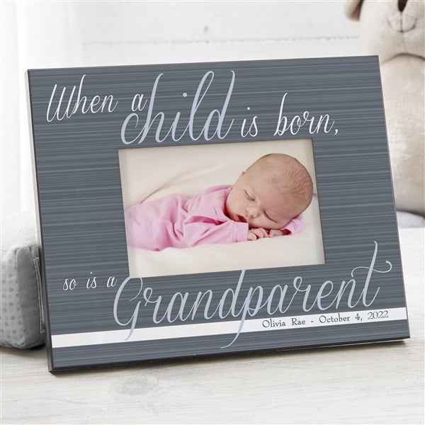 Personalized Grandparent Picture Frames A Grandparent Is Born