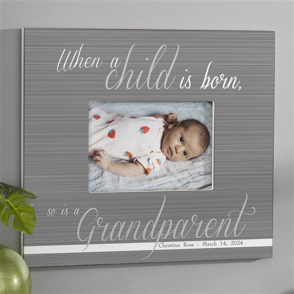 Personalized Grandparent Picture Frames - A Grandparent Is Born - 13437