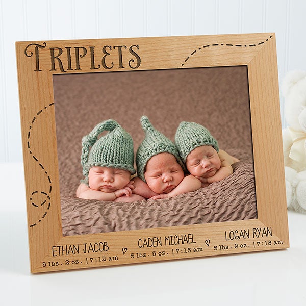 Personalized Picture Frames for Twins & Triplets - 13441