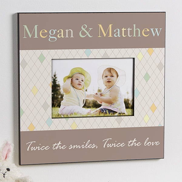 Personalized Picture Frames for Twins Just For Them