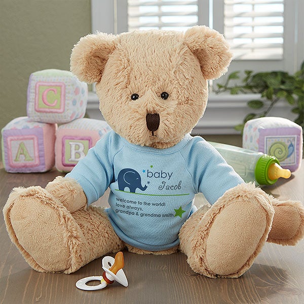 Personalized Plush Baby Teddy Bears