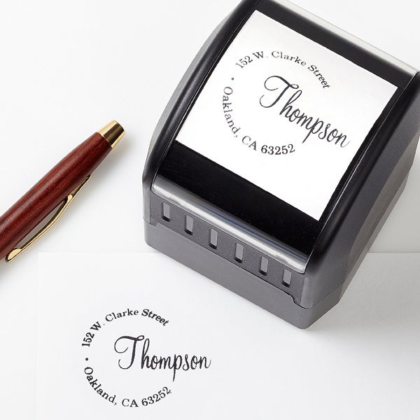 Return Address Stamp, Calligraphy Custom Stamp, Personalized Stamp