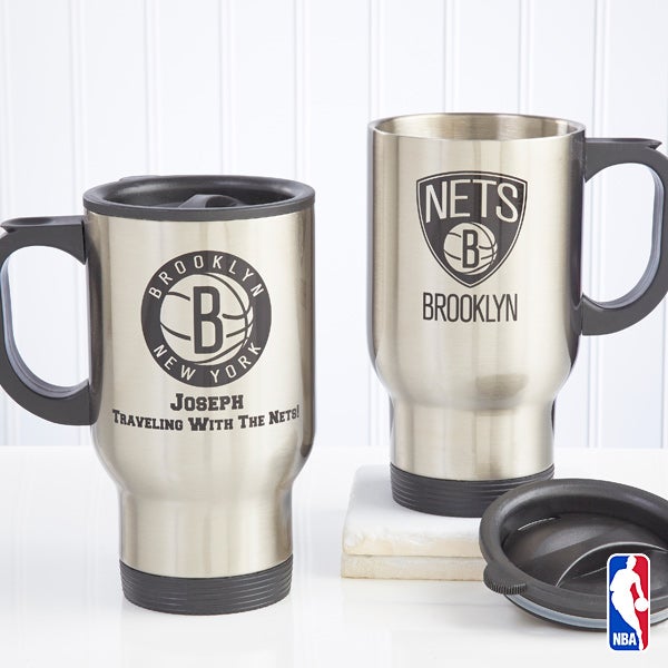 Personalized NBA Basketball Travel Mugs - 13531