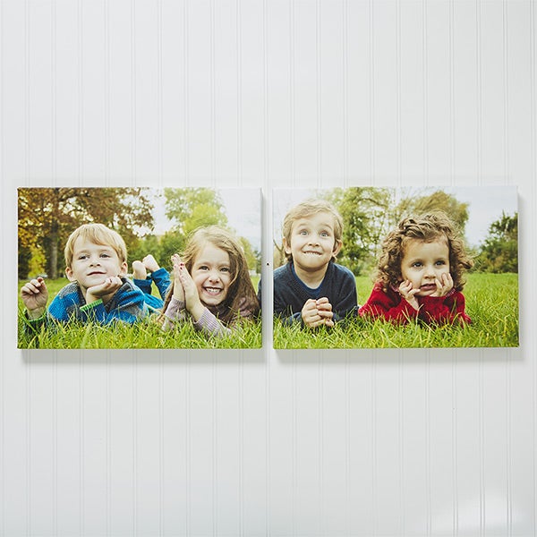 Personalized Split-Panel Photo Canvas Print - Two Canvas - 13566