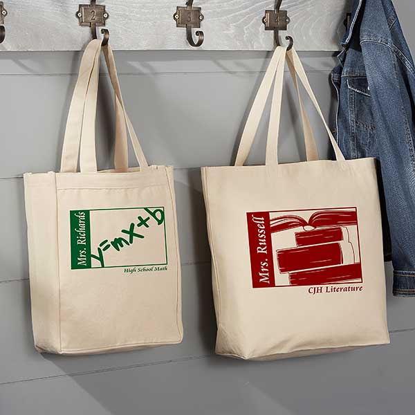 personalized totes for teachers