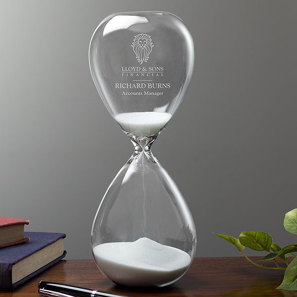 Business Logo Personalized Hourglass - 13664