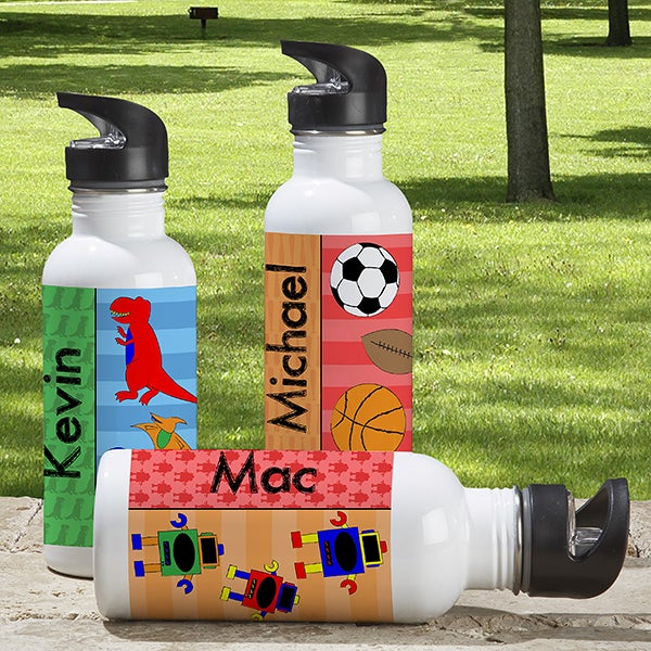 Just For Him Personalized Insulated Kids Water Bottles