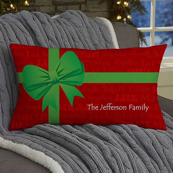 Personalized Throw Pillows - Christmas Tree - 13795