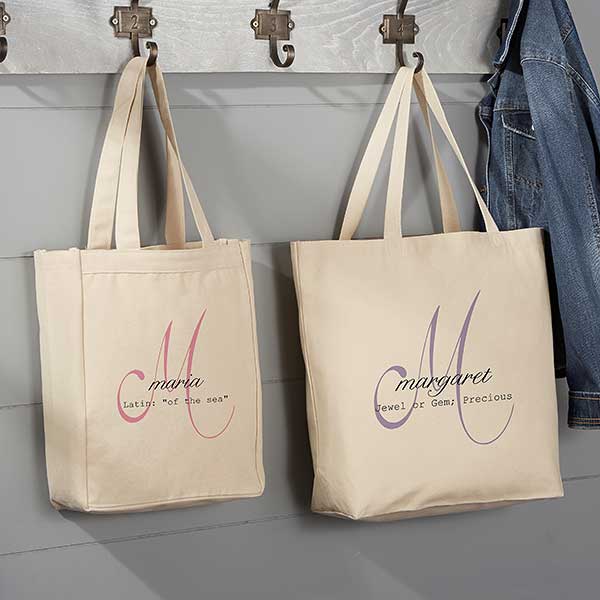 personalized canvas bags