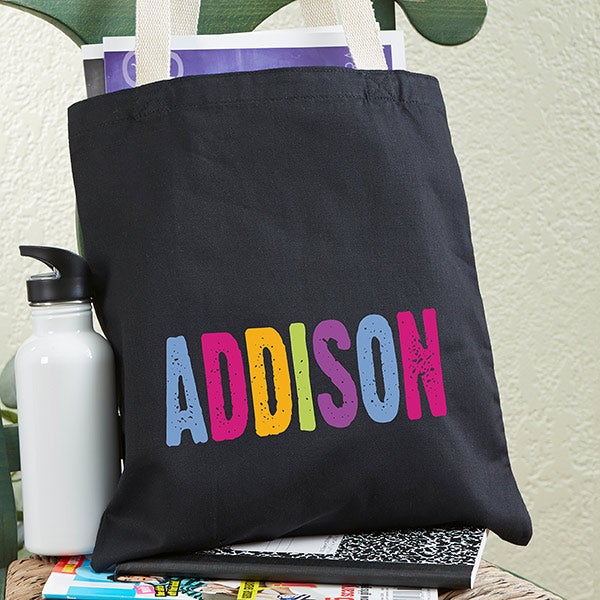 customized tote bag with name