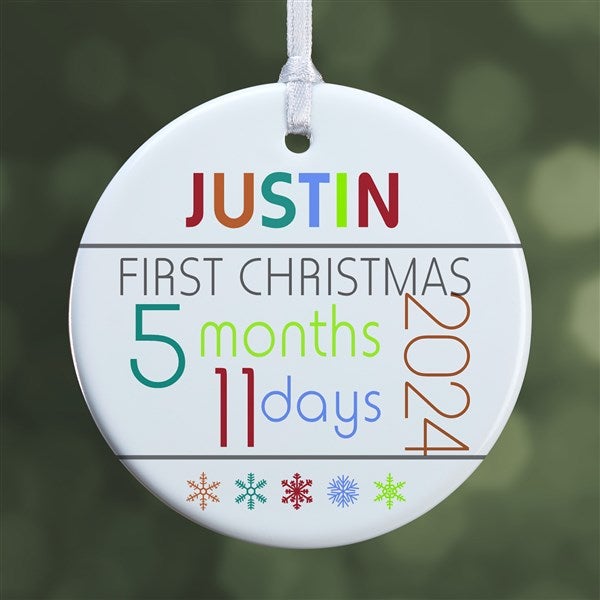 Personalized Baby's First Christmas Ornaments - Baby's Age - 13825