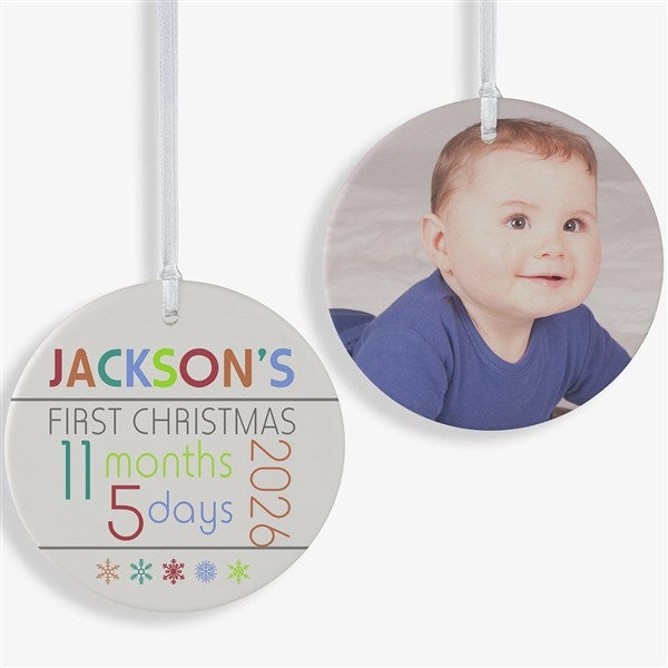Personalized Baby's First Christmas Ornaments - Baby's Age - 13825