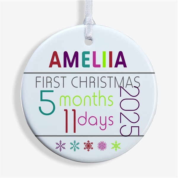 Personalized Baby's First Christmas Ornaments - Baby's Age - 13825