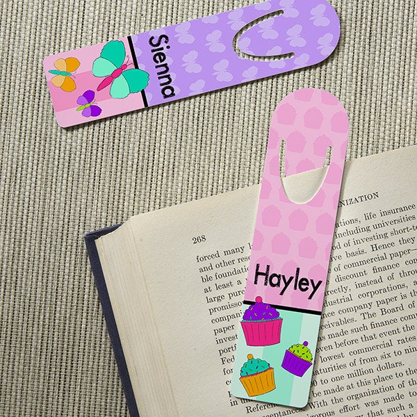 Personalized Bookmarks For Girls - 4 Designs - 13847