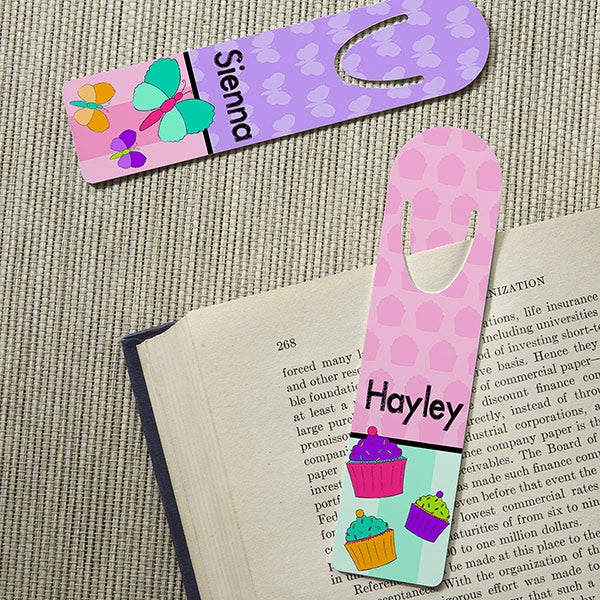 Personalized Paper Bookmarks Set Of 4 - Alphabet Fun