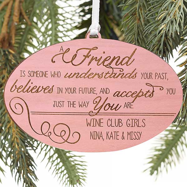 Engraved Christmas Ornaments - Forever Friend - 13874