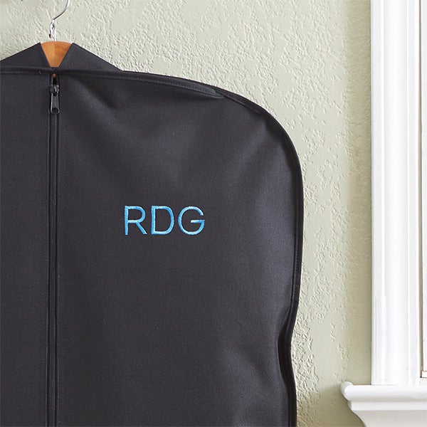 Canvas Garment Bag Personalized with Monogram