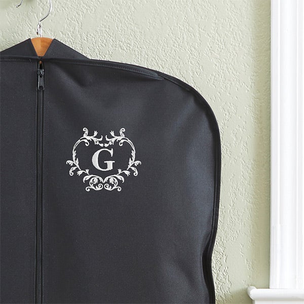 Personalized Ladies Garment Bag Embroidered Initial