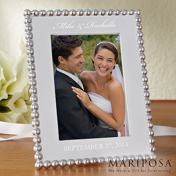 Personalized Wedding Picture Frames Mariposa String Of Pearls Personalized Wedding Picture Frames Mariposa String Of Pearls 13944