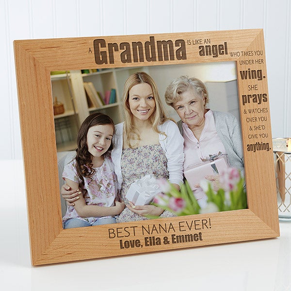 Best Grandma Gifts Christmas Gifts for Grandma Picture Frame, Nana Natural