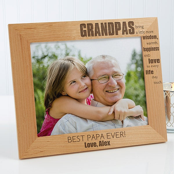 My Grandpa's Smile 8x8 Frame