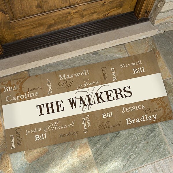 Personalized Family Name Doormats - Our Loving Family - 14118