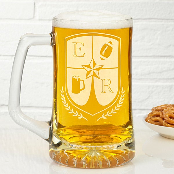 Personalized Beer Mugs My Crest