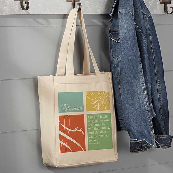 Personalized Tote Bags - Inspirational Faith - 14160