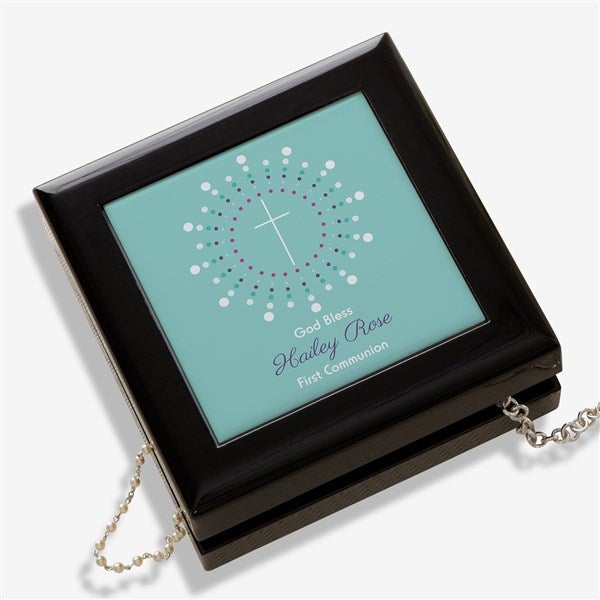 Personalized Cross Jewelry Box - God Bless - 14162