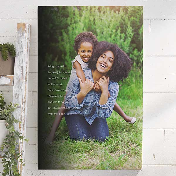 Personalized Photo Canvas Print for Her - 16x24