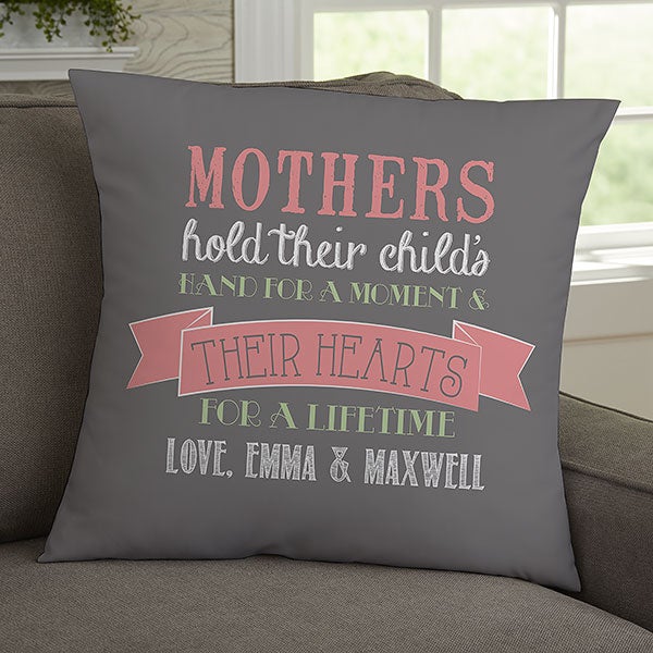 18" Personalized Throw Pillow For Mom Mother's Day Gifts