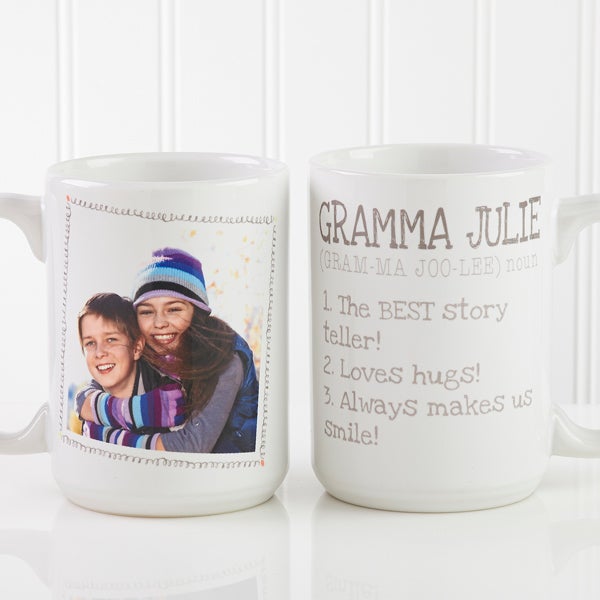 Personalized Photo Coffee Mugs - Definition Of Grandma - 14254