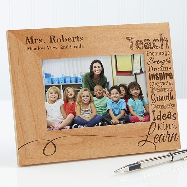 Personalized Teacher Picture Frames Our Teacher 4x6 Teacher Gifts