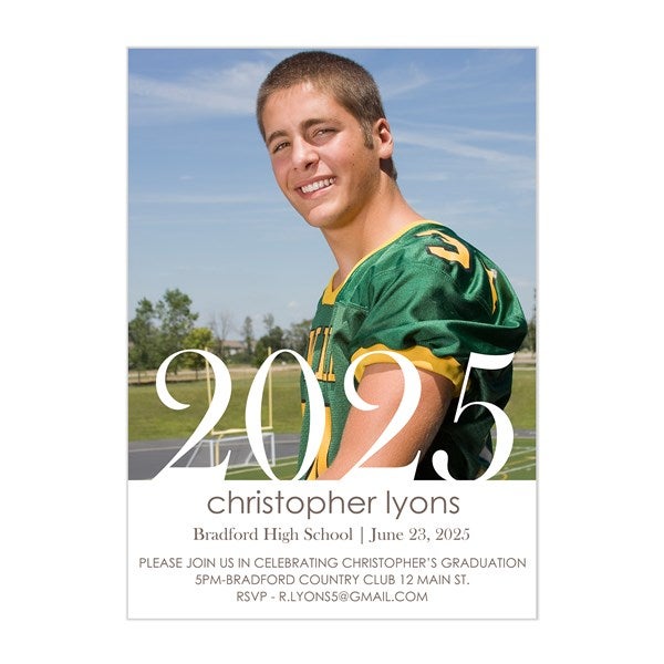 Personalized Photo Graduation Party Invitations - Proud Graduate - 14353