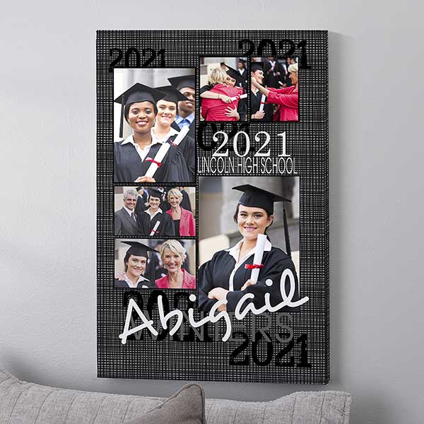 Personalized Canvas Print Graduation Portrait 16x24 Graduation Gifts