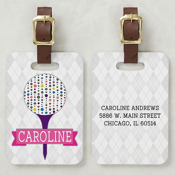 Personalized Golf Bag Tags for Her - Sassy Lady - 14386