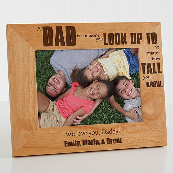 Personalized Picture Frame For Dad 5x7 For Him Personalized Picture Frame For Dad 5x7 For Him