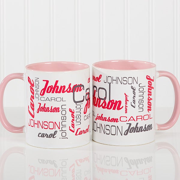 Personalized Coffee Mugs - Signature Style For Him - 14425