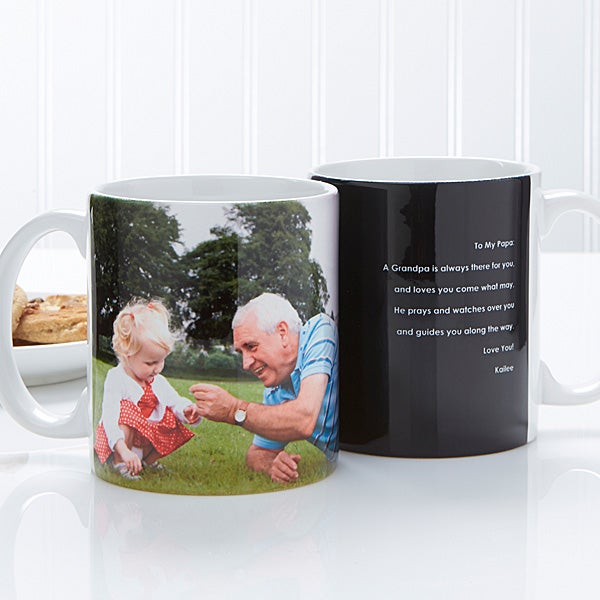 Personalized Coffee Mugs for Men - Photo Sentiments