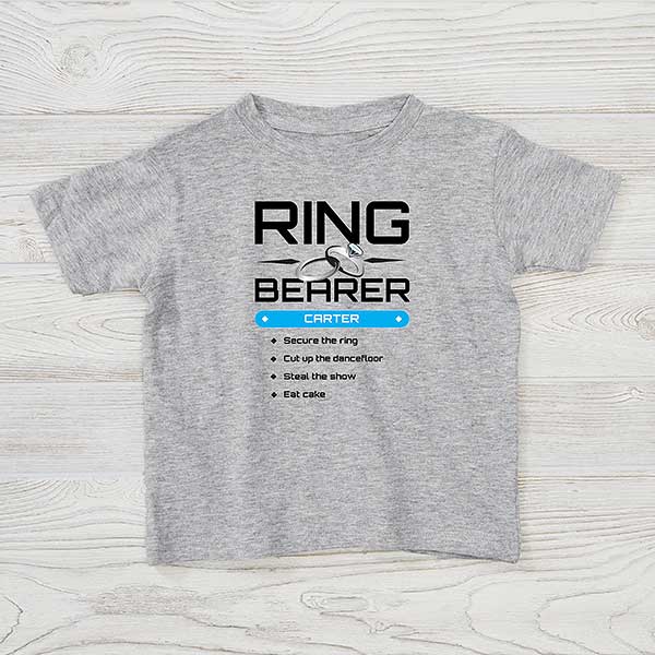 personalized Ring Security boys shirt ring bearer tshir 