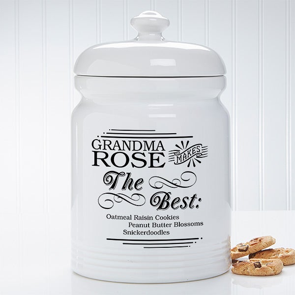 Personalized Cookie Jars She Makes The Best Cookies Personalized Cookie Jars She Makes