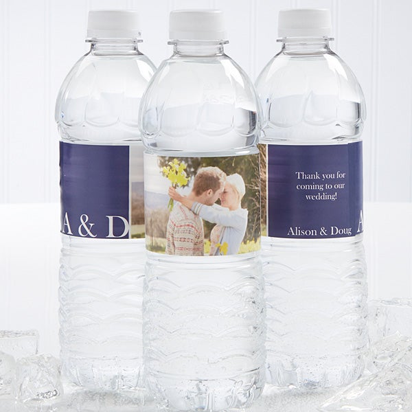 Just Married Water Bottle Labels, Use Own Bottles