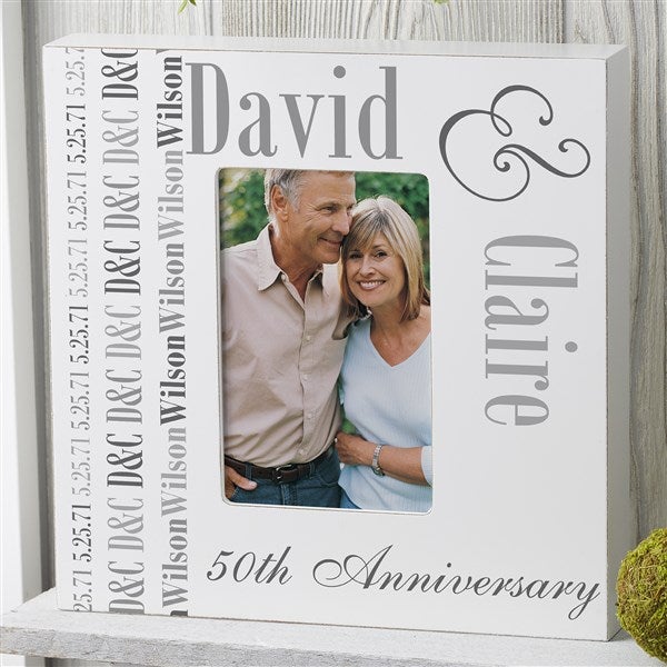 Personalized Picture Frames - Anniversary Memories - 14575