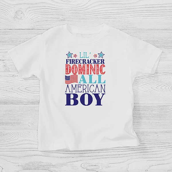 girls red white and blue shirt