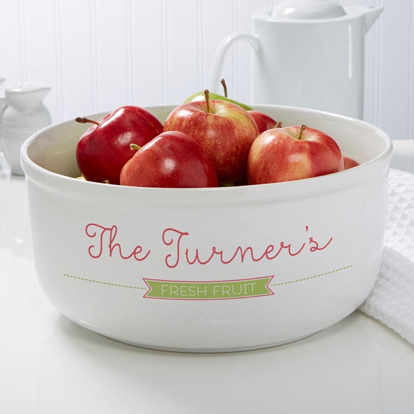 Personalized Serving Bowls Our Family