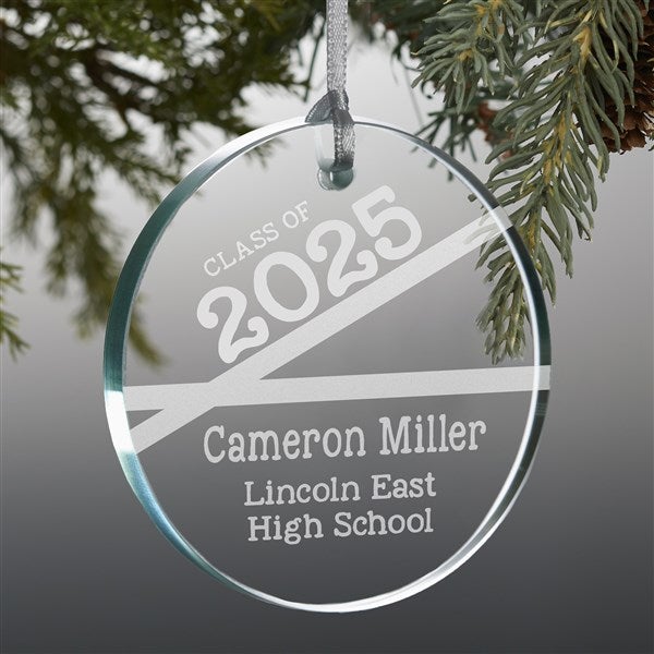 Personalized Glass Graduation Suncatcher - Class Of - 14586